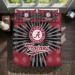 Troy Trojans Sunburst Splatter Bedding Set Best Selling