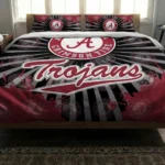 Troy Trojans Sunburst Splatter Bedding Set Best Selling