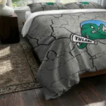 Tulane Green Wave Cracked Texture Bedding Set Best Selling