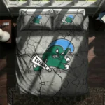 Tulane Green Wave Cracked Texture Bedding Set Best Selling