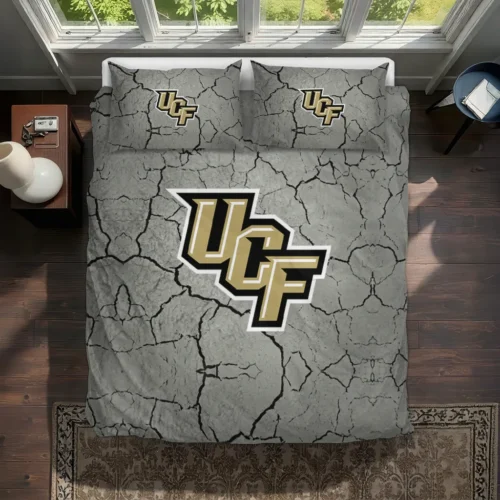 Ucf Knights Cracked Texture Bedding Set Best Selling