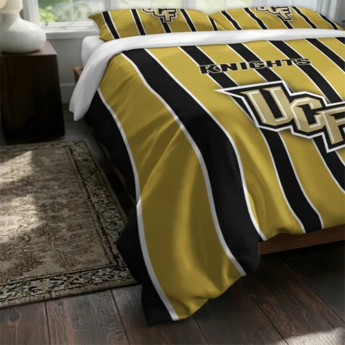 Ucf Knights Stripe Style Bedding Set Fashion Forward