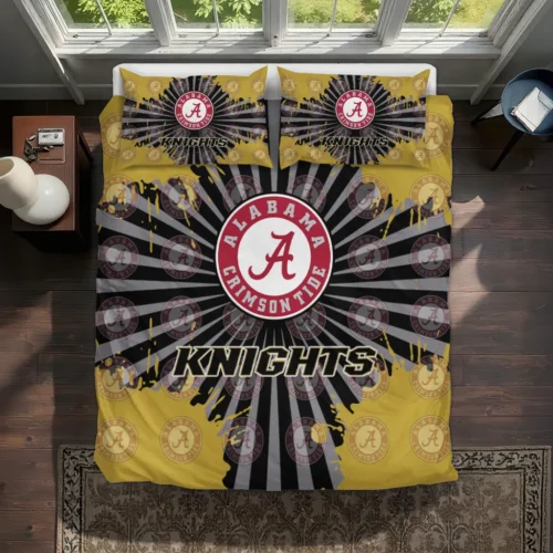 Ucf Knights Sunburst Splatter Bedding Set Best Selling