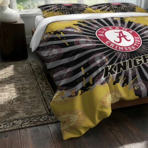 Ucf Knights Sunburst Splatter Bedding Set Fashion Forward