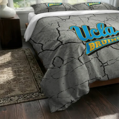 Ucla Bruins Cracked Texture Bedding Set Fashion Forward