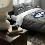 Uconn Huskies Cracked Texture Bedding Set Best Selling