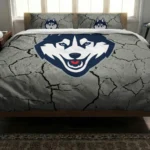 Uconn Huskies Cracked Texture Bedding Set Best Selling