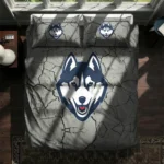 Uconn Huskies Cracked Texture Bedding Set Best Selling