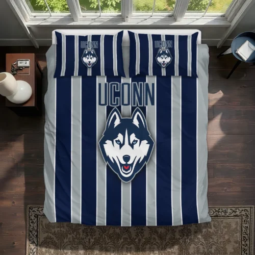 Uconn Huskies Stripe Style Bedding Set Best Selling