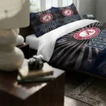 Uconn Huskies Sunburst Splatter Bedding Set Best Selling