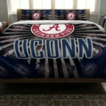Uconn Huskies Sunburst Splatter Bedding Set Best Selling