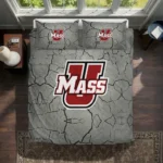 Umass Minutemen Cracked Texture Bedding Set Best Selling
