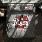 Umass Minutemen Cracked Texture Bedding Set Best Selling