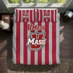 Umass Minutemen Stripe Style Bedding Set Best Selling