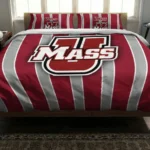 Umass Minutemen Stripe Style Bedding Set Best Selling