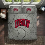 Unlv Rebels Cracked Texture Bedding Set Best Selling