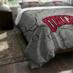 Unlv Rebels Cracked Texture Bedding Set Best Selling