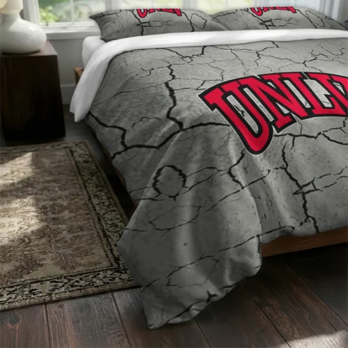 Unlv Rebels Cracked Texture Bedding Set Fashion Forward