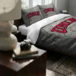 Unlv Rebels Cracked Texture Bedding Set Best Selling