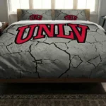 Unlv Rebels Cracked Texture Bedding Set Best Selling