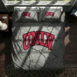 Unlv Rebels Cracked Texture Bedding Set Best Selling