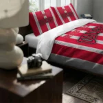 Unlv Rebels Stripe Style Bedding Set Best Selling