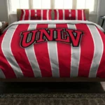 Unlv Rebels Stripe Style Bedding Set Best Selling