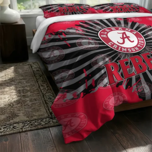 Unlv Rebels Sunburst Splatter Bedding Set Fashion Forward