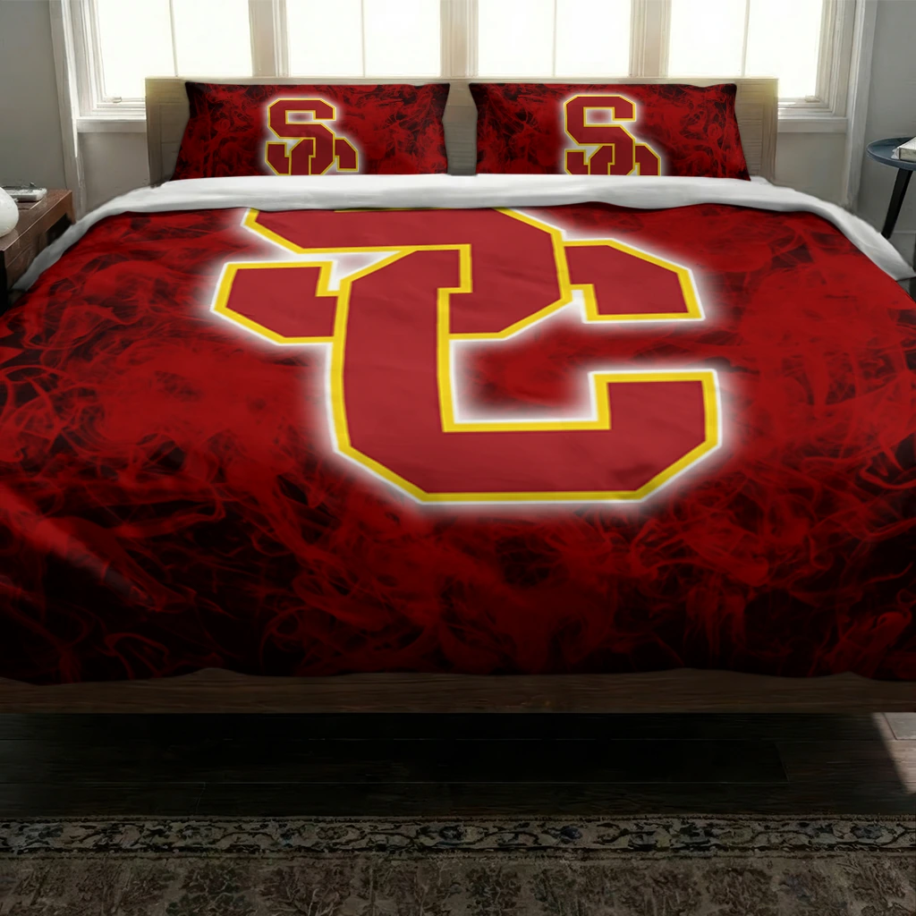 Usc Trojans Red Mist Bedding Set Latest Model Usc Trojans Red Mist Bedding Set Latest Model