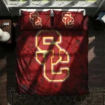 Usc Trojans Red Mist Bedding Set Best Selling