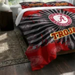 Usc Trojans Sunburst Splatter Bedding Set Best Selling