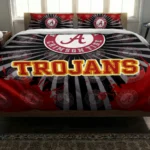 Usc Trojans Sunburst Splatter Bedding Set Best Selling