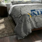 Utah Jazz Cracked Texture Bedding Set Best Selling