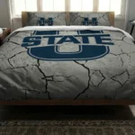 Utah State Aggies Cracked Texture Bedding Set Best Selling