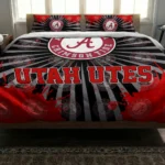Utah Utes Sunburst Splatter Bedding Set Best Selling