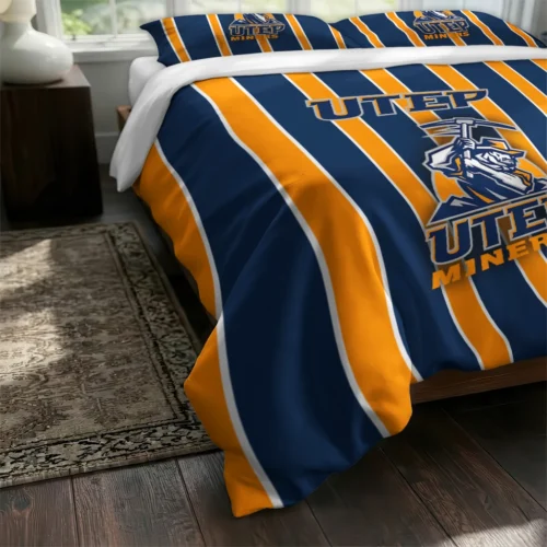 Utep Miners Stripe Style Bedding Set Fashion Forward