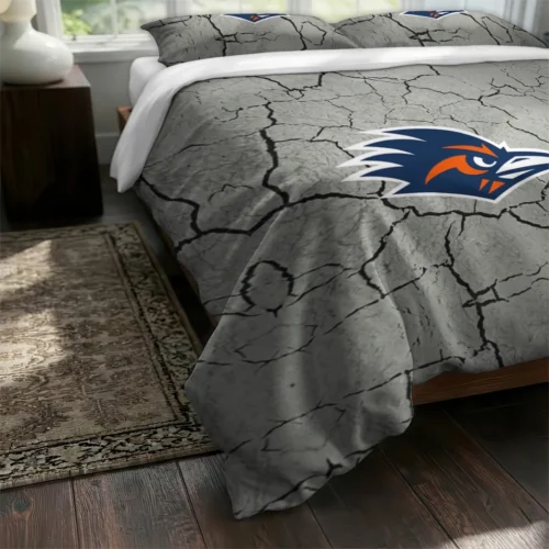 Utsa Roadrunners Cracked Texture Bedding Set Fashion Forward