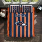 Utsa Roadrunners Stripe Style Bedding Set Best Selling