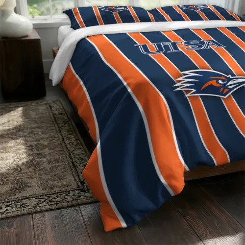 Utsa Roadrunners Stripe Style Bedding Set Fashion Forward
