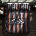 Utsa Roadrunners Stripe Style Bedding Set Best Selling