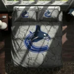 Vancouver Canucks Cracked Texture Bedding Set Best Selling