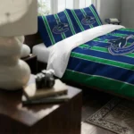 Vancouver Canucks Stripe Style Bedding Set Best Selling