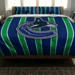 Vancouver Canucks Stripe Style Bedding Set Best Selling