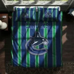 Vancouver Canucks Stripe Style Bedding Set Best Selling