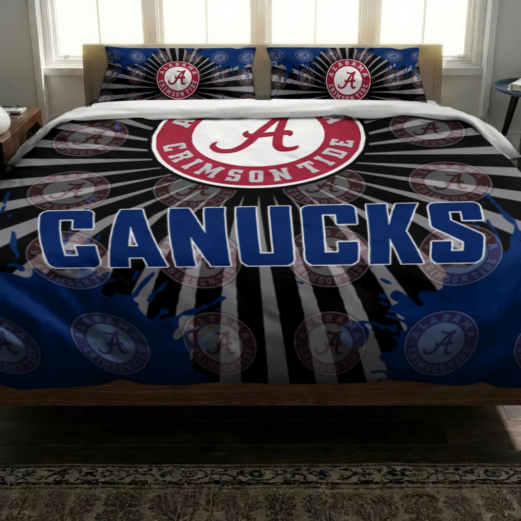 Vancouver Canucks Sunburst Splatter Bedding Set Latest Model Vancouver Canucks Sunburst Splatter Bedding Set Latest Model
