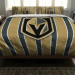 Vegas Golden Knights Stripe Style Bedding Set Best Selling