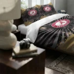 Vegas Golden Knights Sunburst Splatter Bedding Set Best Selling