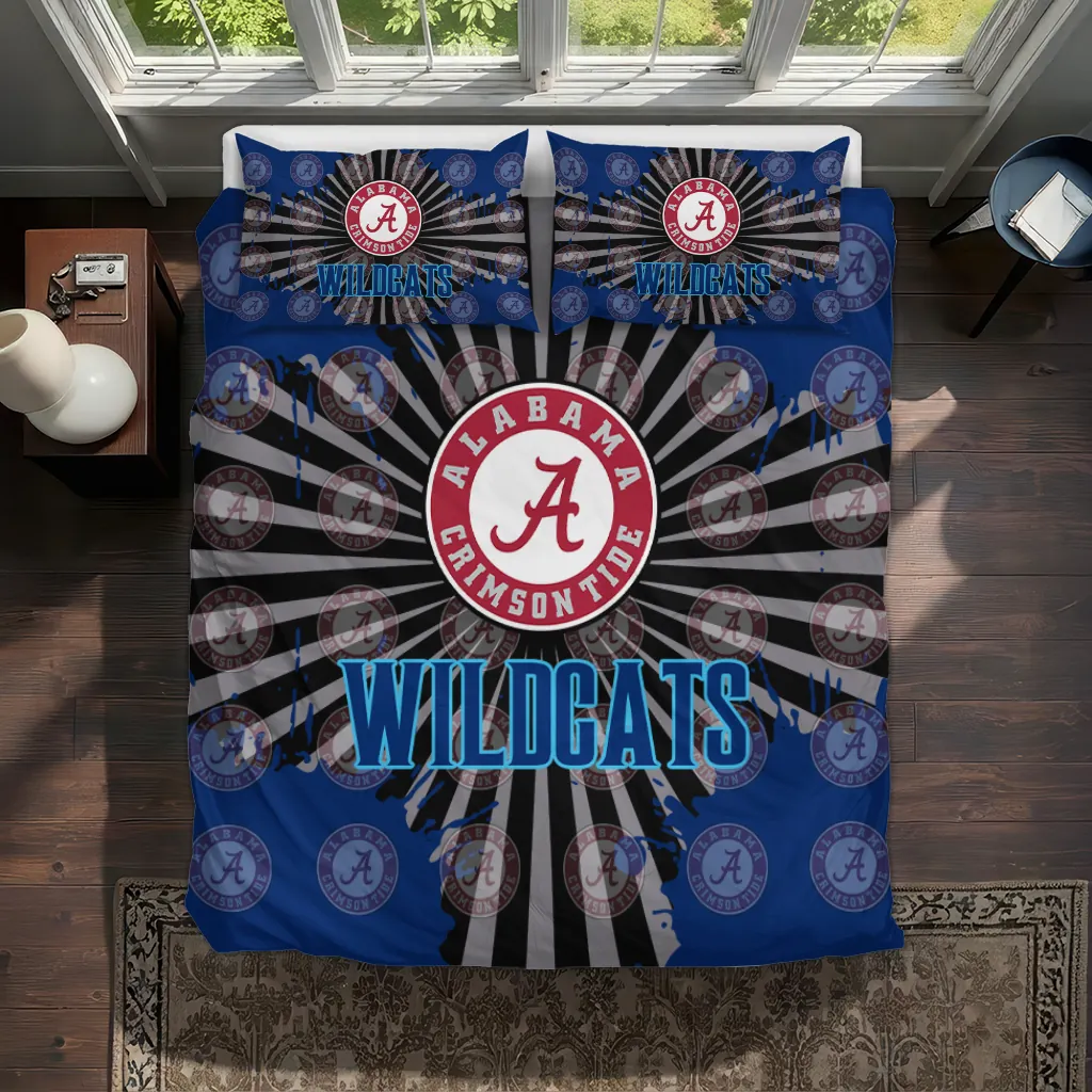 Villanova Wildcats Sunburst Splatter Bedding Set Best Selling Villanova Wildcats Sunburst Splatter Bedding Set Best Selling