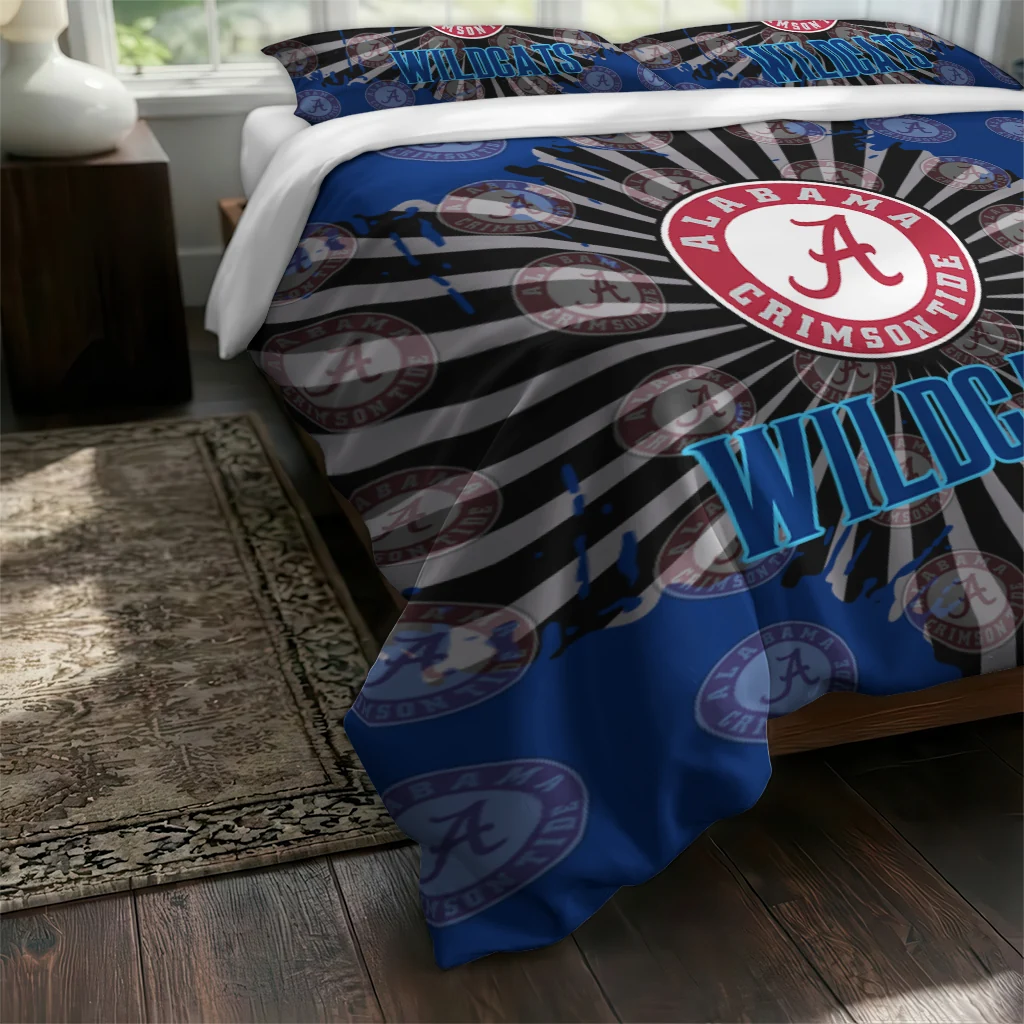 Villanova Wildcats Sunburst Splatter Bedding Set Fashion Forward Villanova Wildcats Sunburst Splatter Bedding Set Fashion Forward