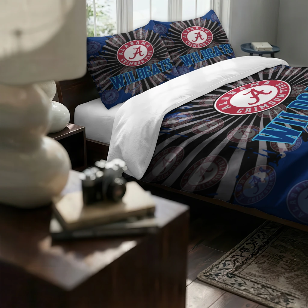 Villanova Wildcats Sunburst Splatter Bedding Set High Quality Villanova Wildcats Sunburst Splatter Bedding Set High Quality